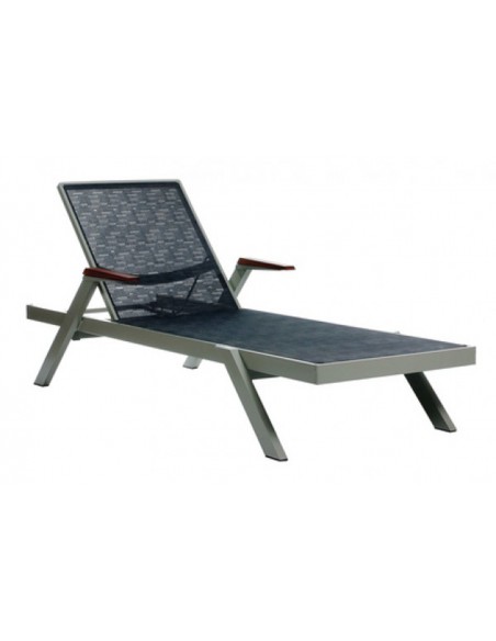 Borneo-B aluminum sunlounger - 2 years guarantee | Avant Garde