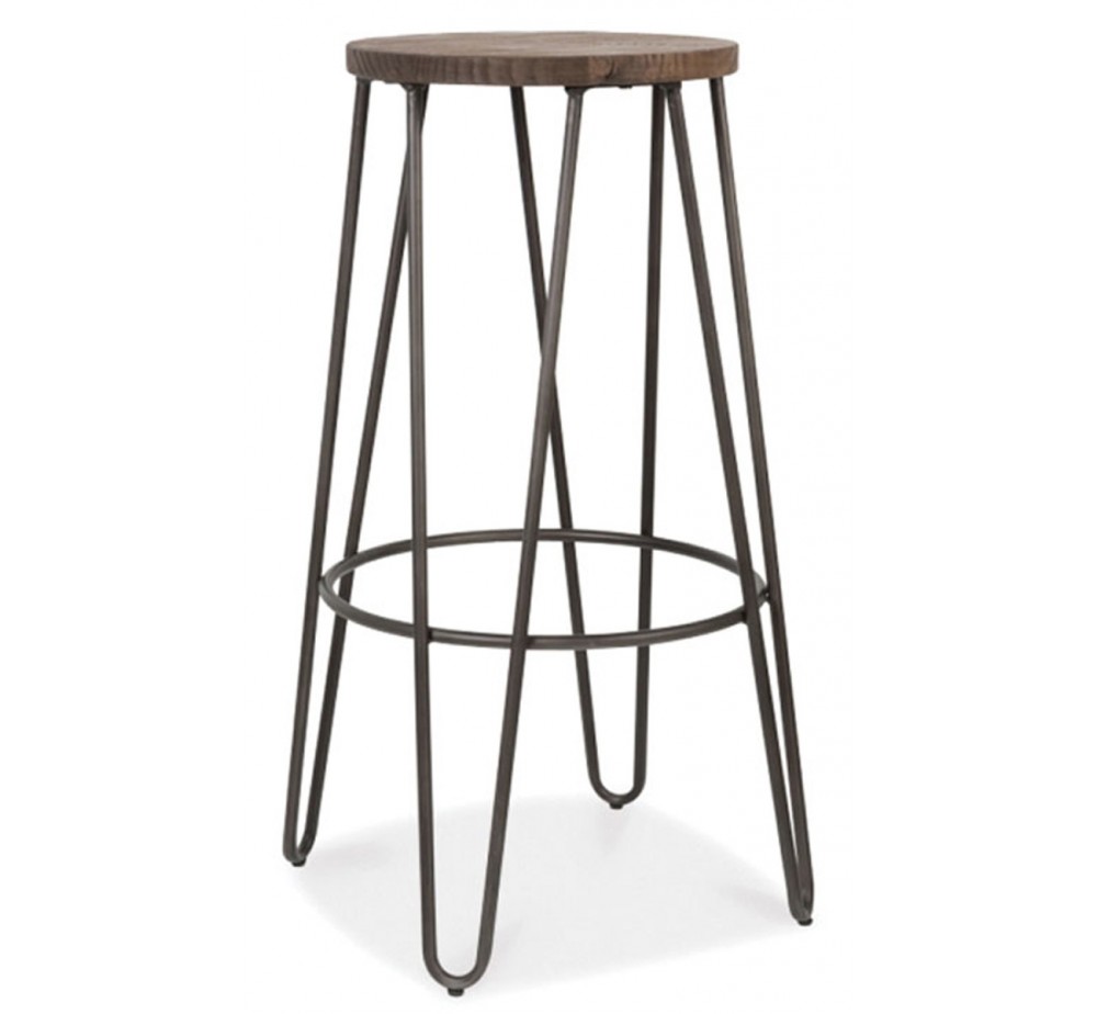 Arrow metal barstool