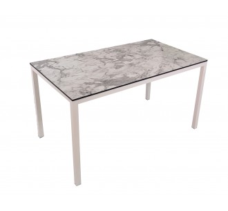 Nuovo white aluminum table