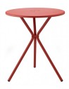 VM - Zinc and matt brick red coated steel, embossed finish
