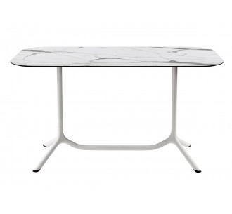 Tripe double fixed art.5007 table base by SCAB | Avant Garde 2