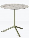 VD - Matt olive green coated steel, embossed finish