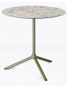 VD - Matt olive green coated steel, embossed finish