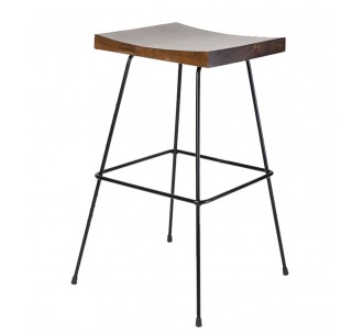 Grease metal barstool
