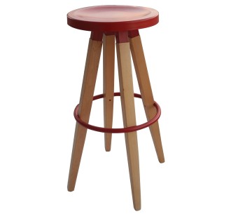 Metropol wooden bar stool