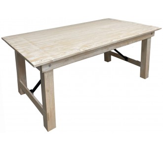Μοναστηριακό πτυσσόμενο ξύλινο τραπέζι 180x100cm