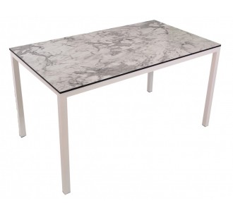 Tuesday white aluminum table