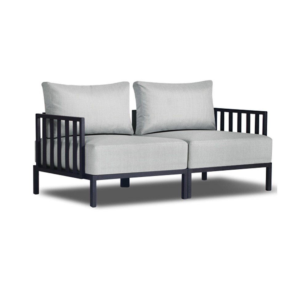 Slim stripe two-seater sofa by Papatya | Avant Garde