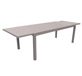 Valetta aluminum extendable table