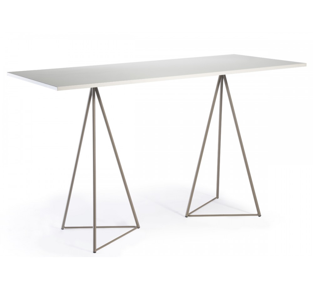 Glitter metal bar table with laminated top by Gaber |Avant Garde