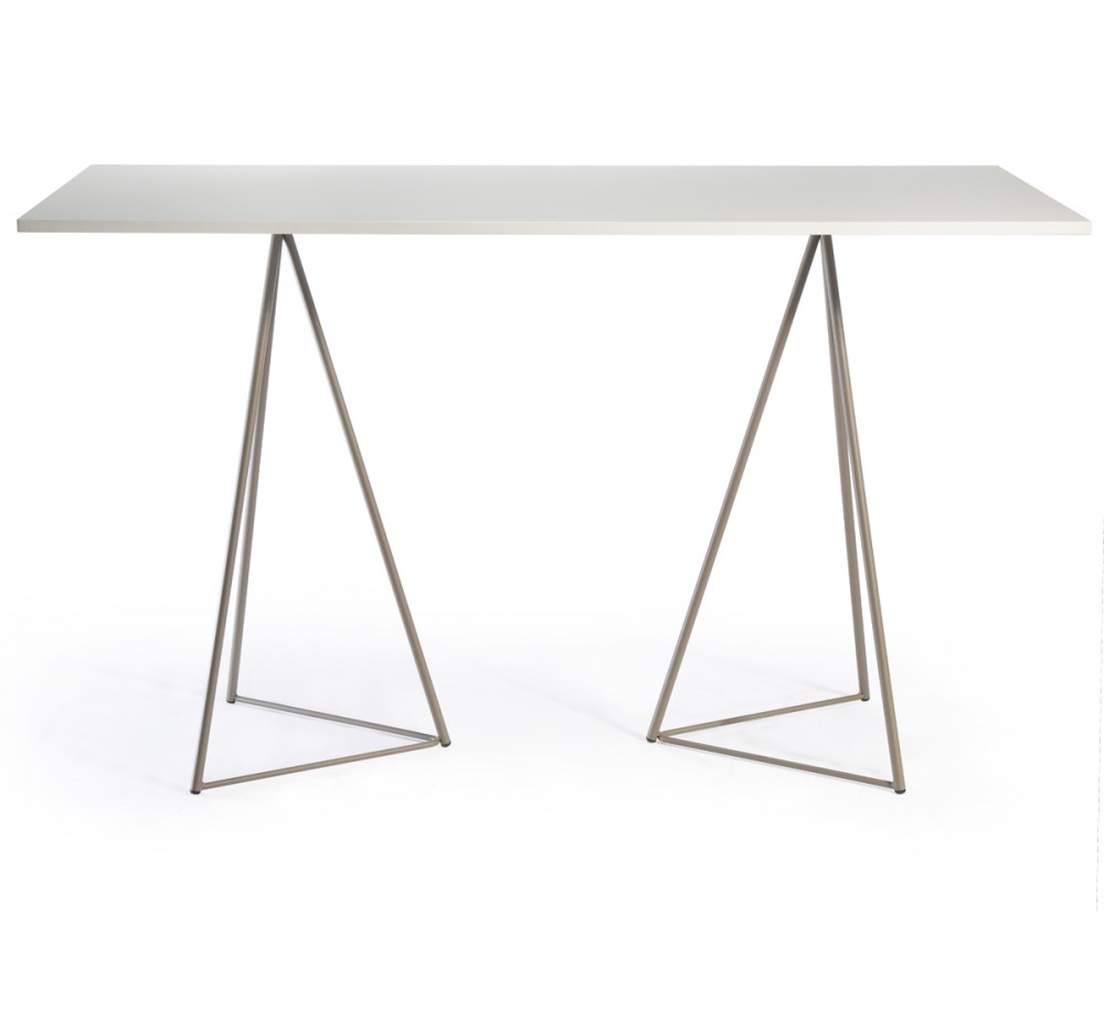Glitter metal bar table with laminated top by Gaber |Avant Garde