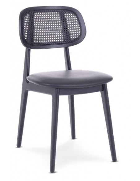 Clio wooden chair with straw - 2 years guarantee | Avant Garde
