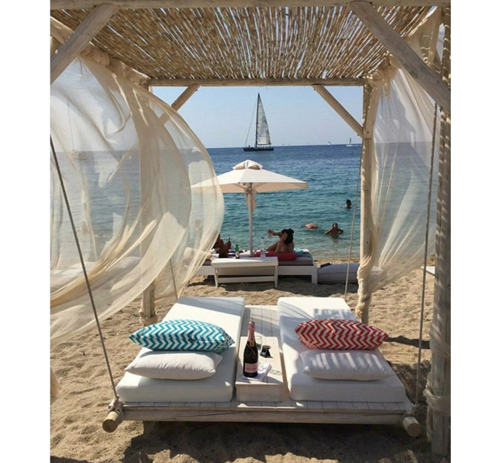 Tropical swing ξύλινο κρεβάτι outdoor | Avant Garde design