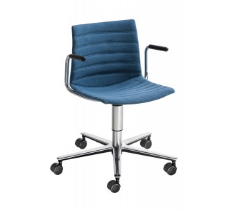 Kanvas T5R BR Full upholstered office armchair